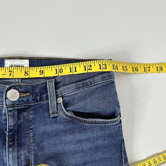 Hudson Jeans Womens 27 Blue Blair Super Skinny Stretch Mid Rise Casual Preppy - Picture 11 of 15